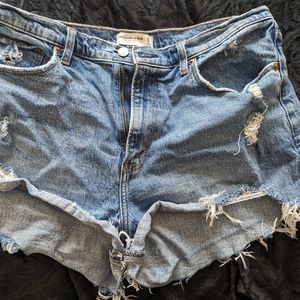 Abercrombie & Fitch Curve Love Mom Shorts